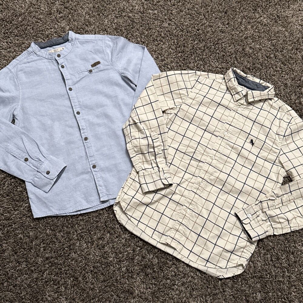 Boys Size 8-9 Years L.O.G.G. H&M Set of 2 Long Sleeve Shirts